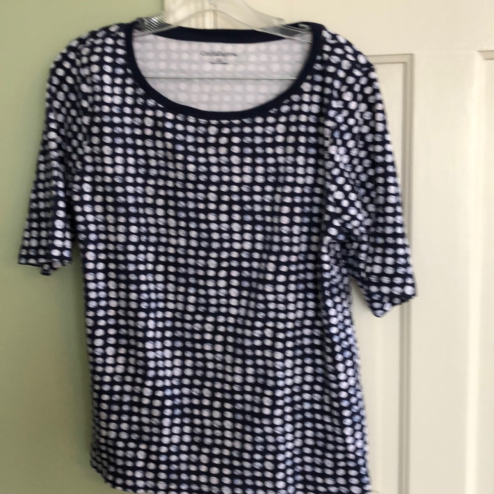 Croft&Barrow 3/4 sleeve Dot Shirt